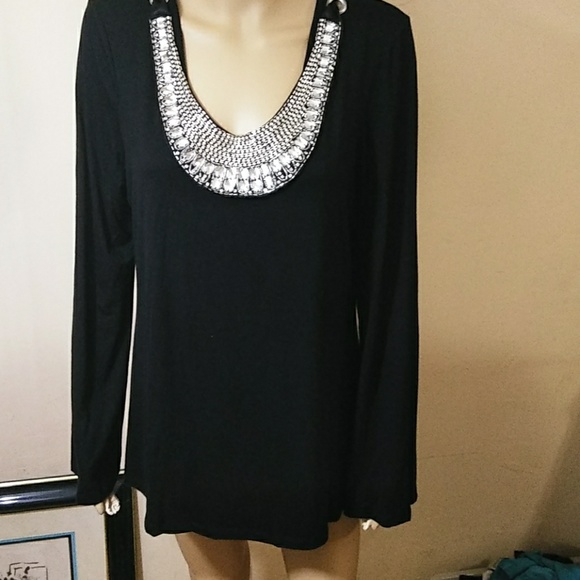 INC International Concepts Tops - Inc International, diamond bib tunic Sz Xl